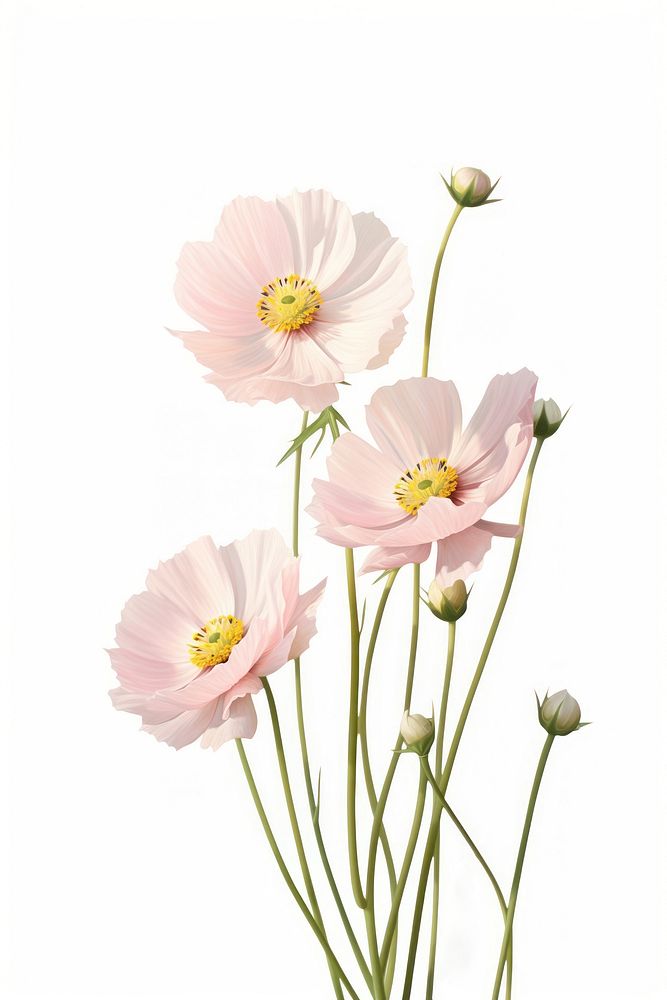 Flower blossom cosmos petal. AI generated Image by rawpixel.