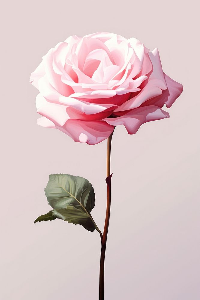 Flower rose blossom petal. AI generated Image by rawpixel.