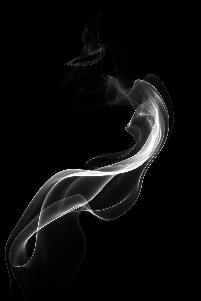 Smoke backgrounds black black background, digital paint illustration. 