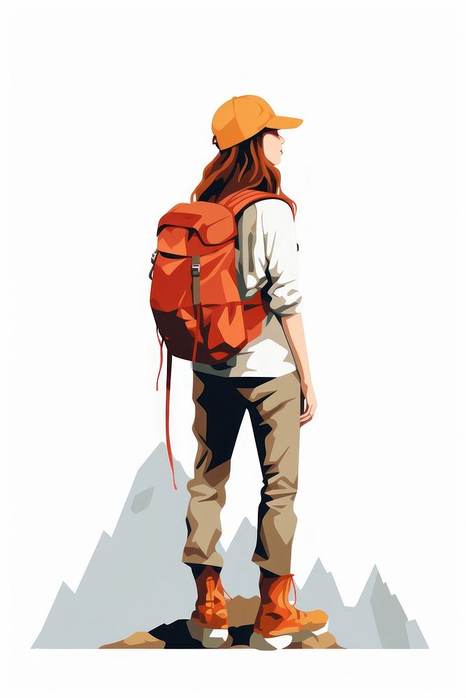 Hiking adventure backpack outdoors. AI generated Image by rawpixel.