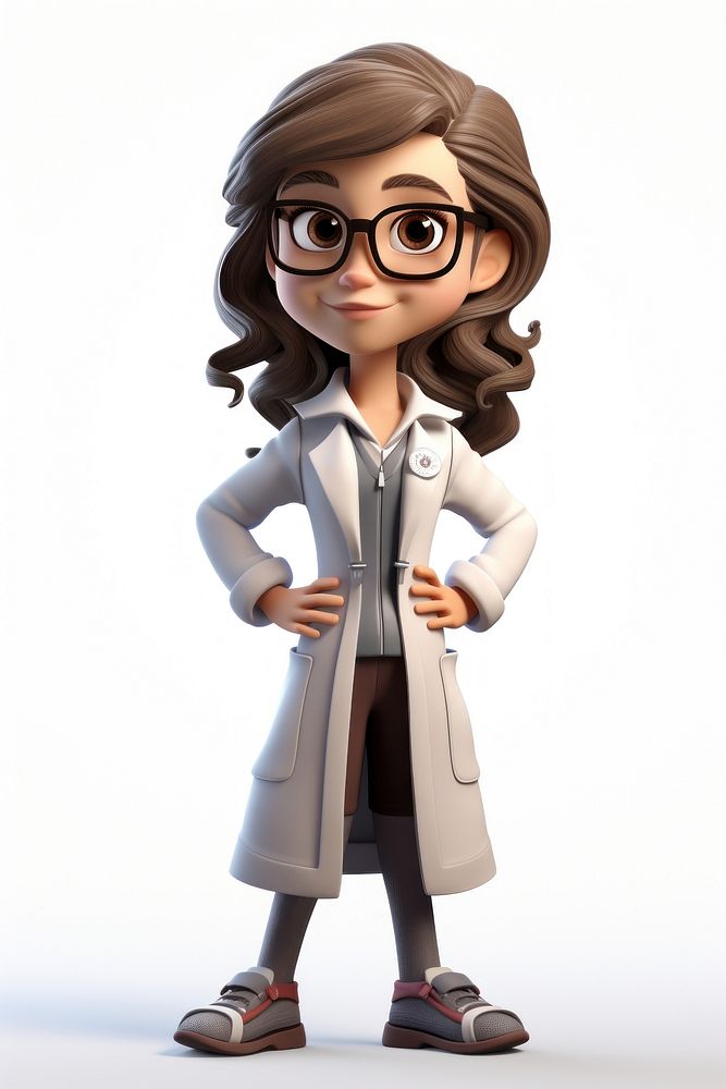 Overcoat cartoon stethoscope publication. AI generated Image by rawpixel.