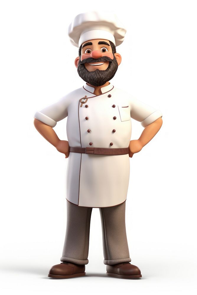 Cartoon adult chef man. AI generated Image by rawpixel.