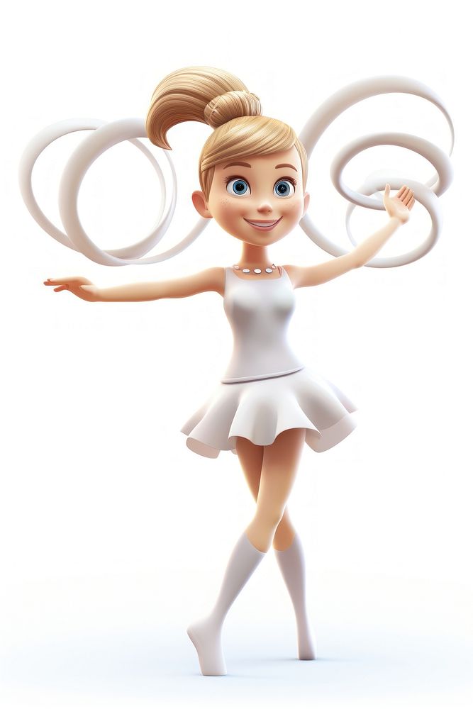 Figurine cartoon white doll. AI generated Image by rawpixel.