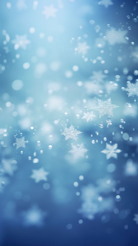 Snowflake backgrounds nature illuminated. AI generated Image by rawpixel.