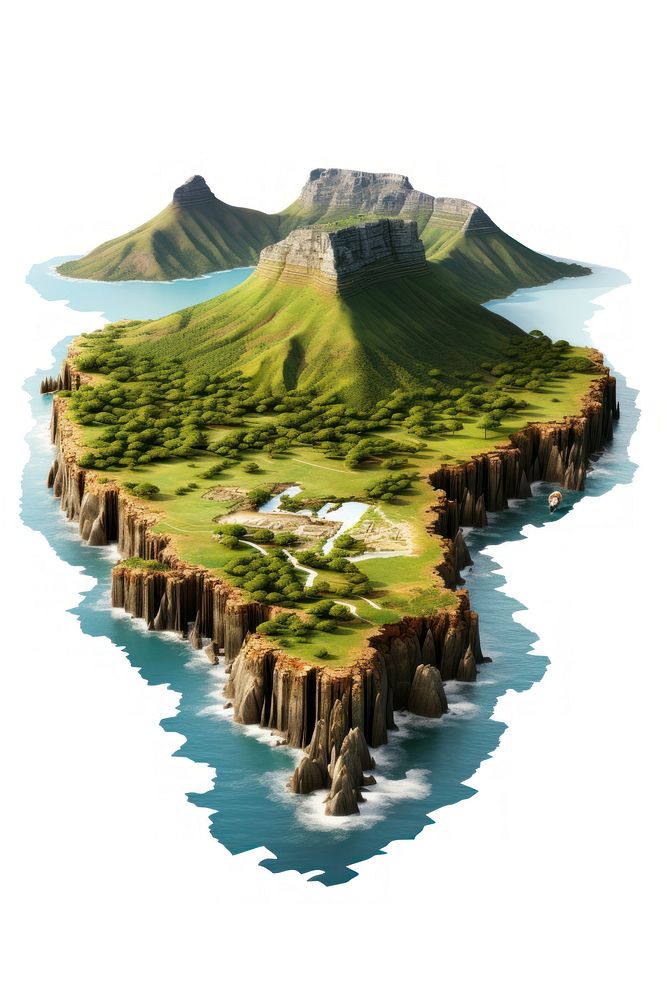 Landscape outdoors nature island. AI generated Image by rawpixel.