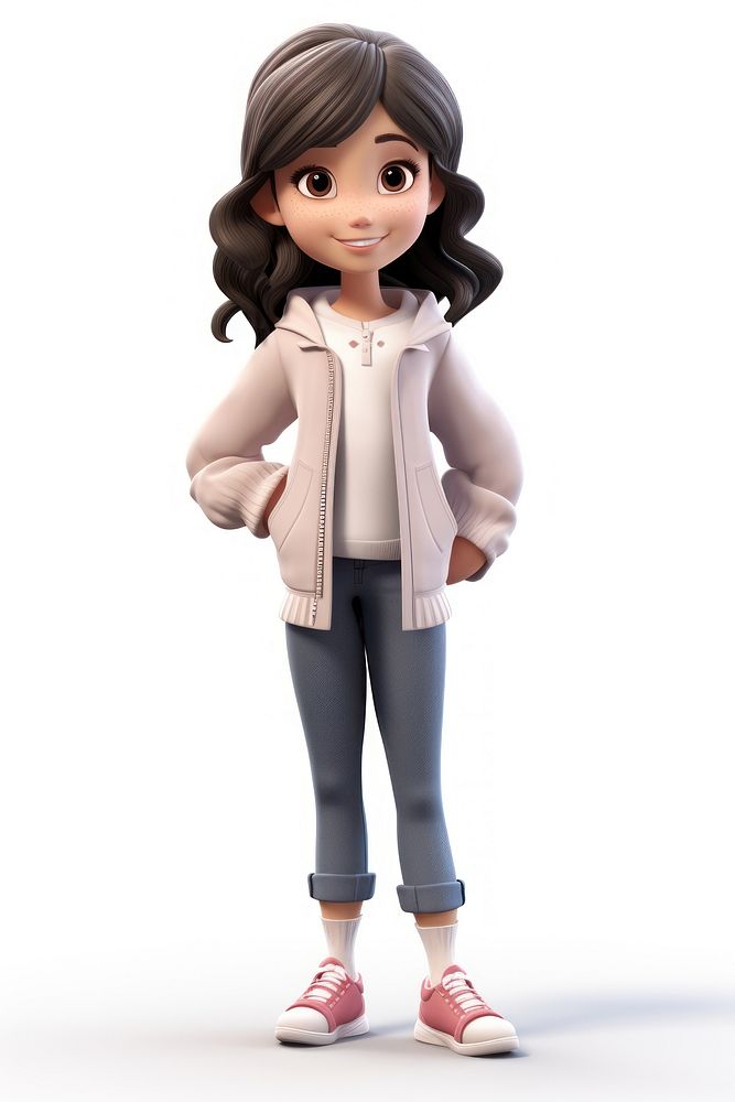 Figurine smiling cartoon doll. AI generated Image by rawpixel.