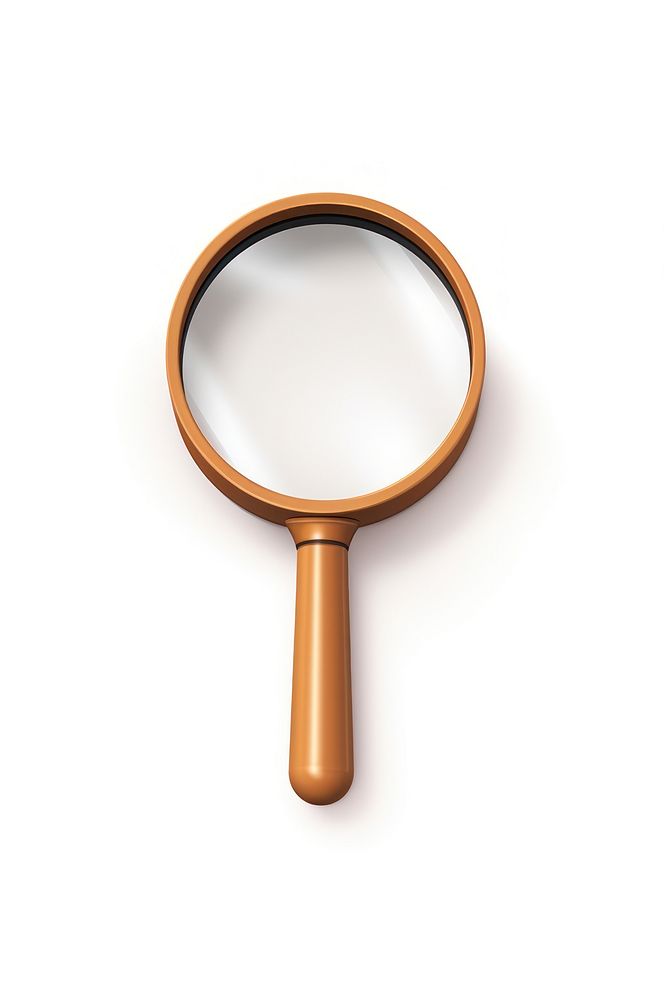 Magnifying brown reflection simplicity. AI generated Image by rawpixel.