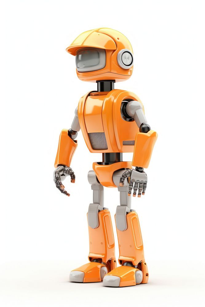 Robot cartoon toy white background. AI generated Image by rawpixel.