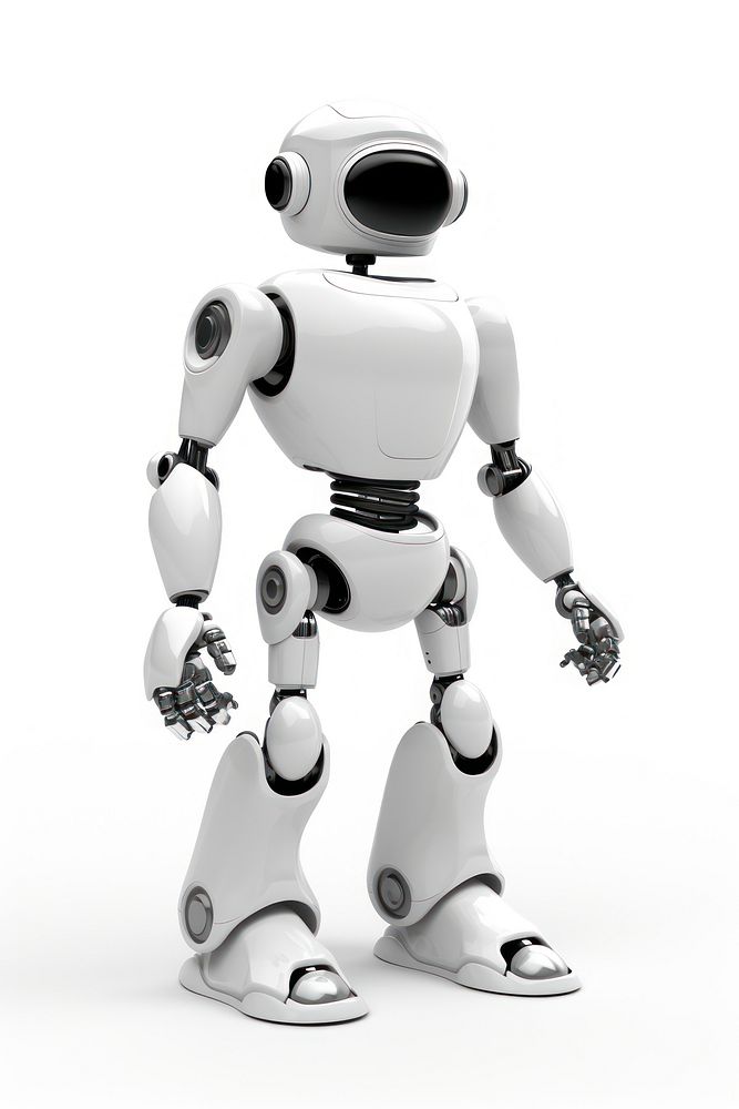 Robot cartoon white human. AI generated Image by rawpixel.
