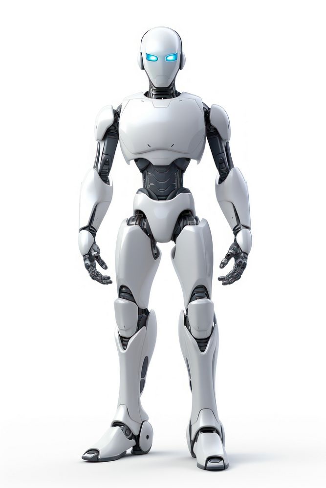 Robot cartoon white human. AI generated Image by rawpixel.