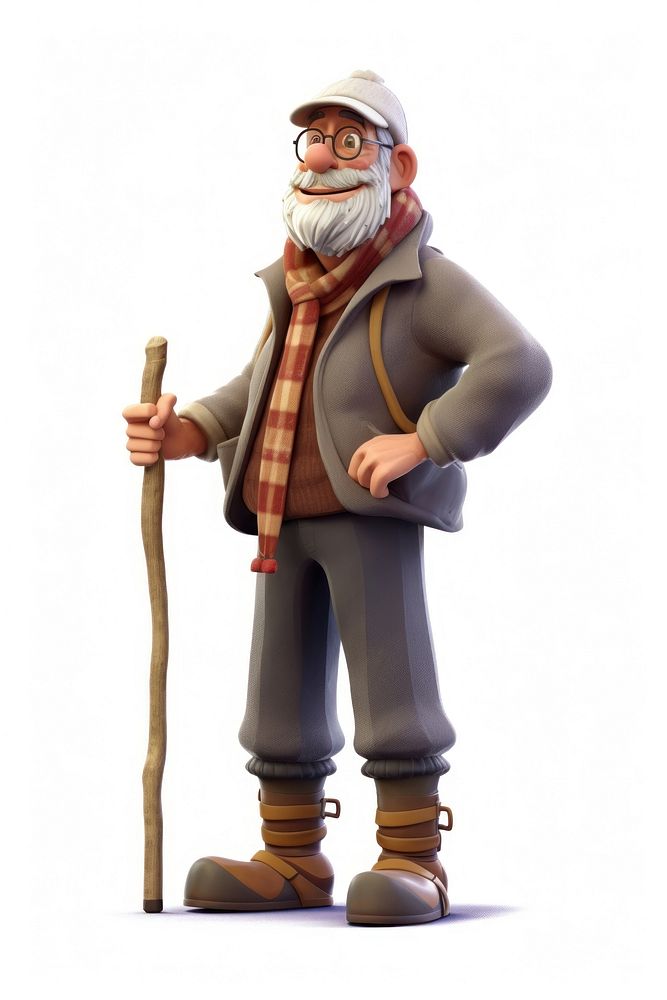 Figurine cartoon winter adult. AI generated Image by rawpixel.