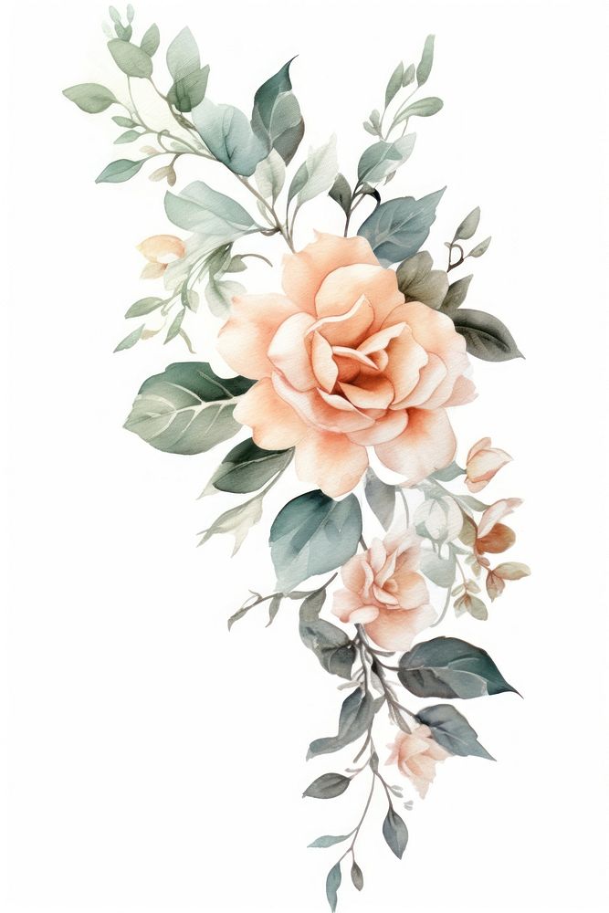 Pattern flower plant rose. AI generated Image by rawpixel.