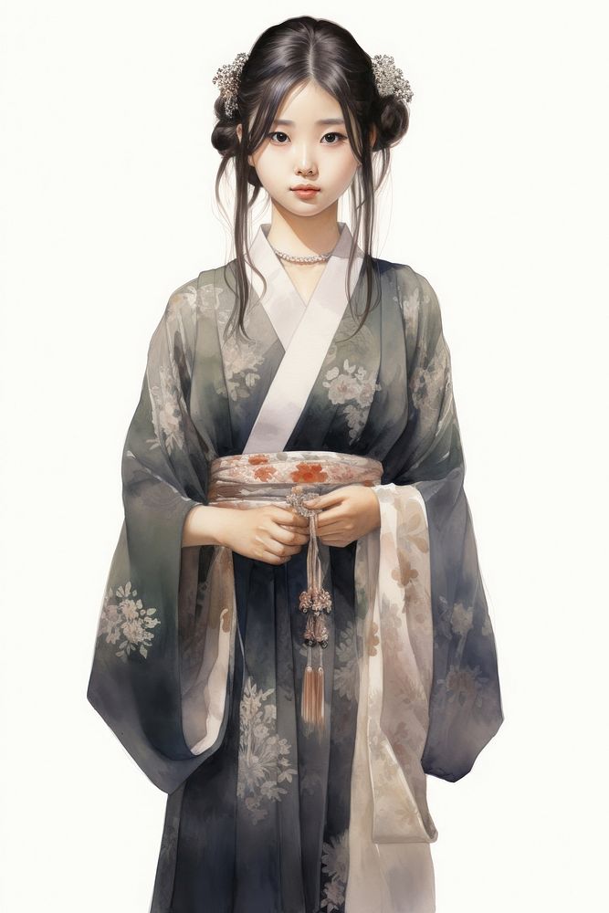 Kimono fashion adult robe. AI generated Image by rawpixel.
