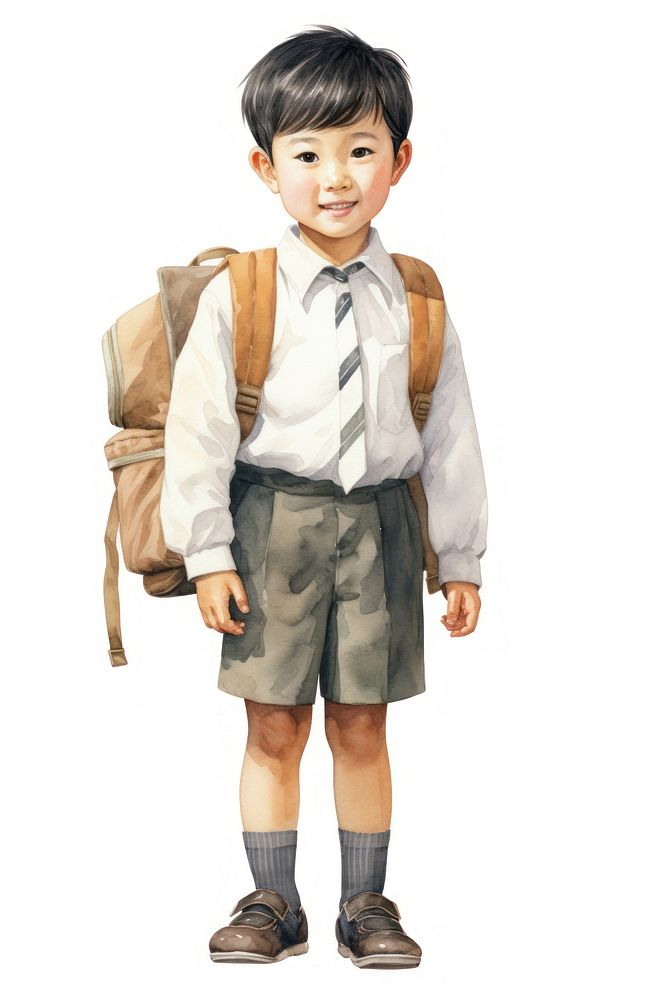 Backpack footwear costume child. AI generated Image by rawpixel.