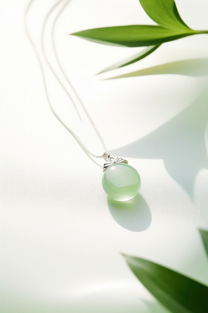 Jewelry jade necklace gemstone. AI generated Image by rawpixel.