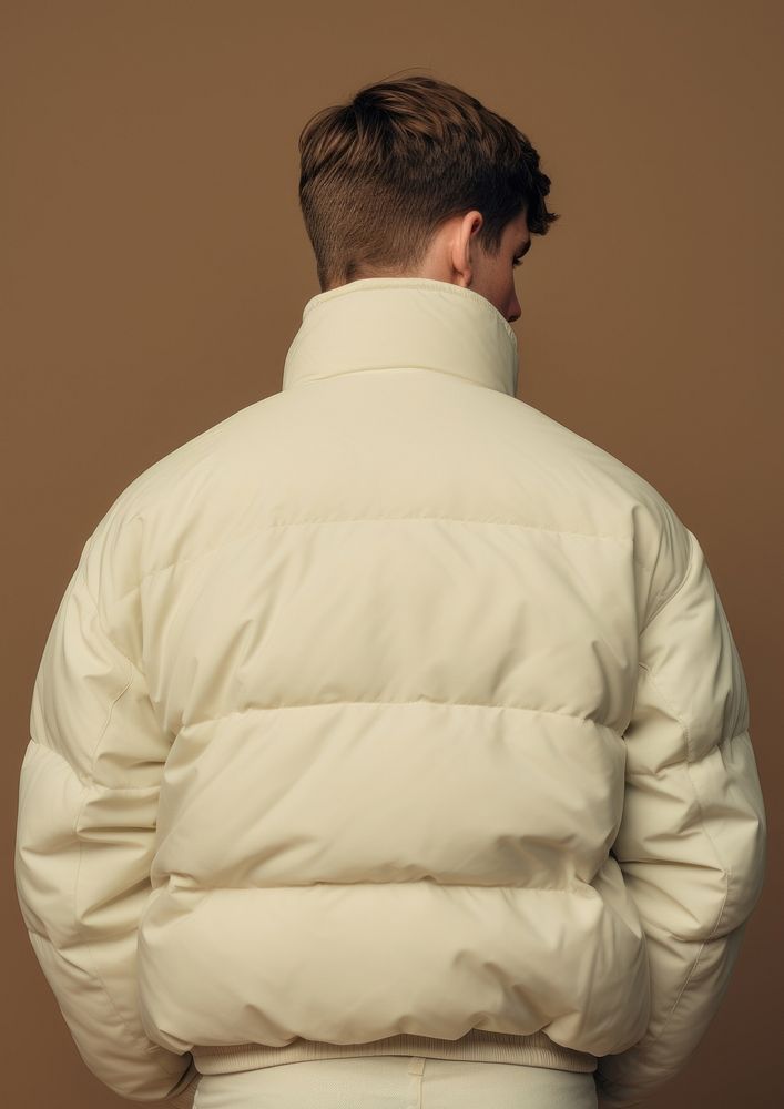Jacket adult white back. AI generated Image by rawpixel.