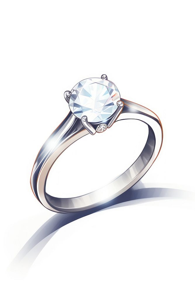 Diamond ring gemstone jewelry. AI generated Image by rawpixel.