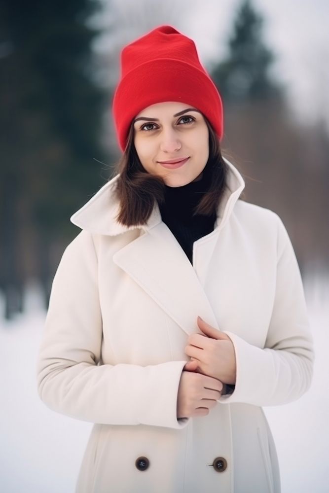 Coat portrait outdoors beanie. AI generated Image by rawpixel.