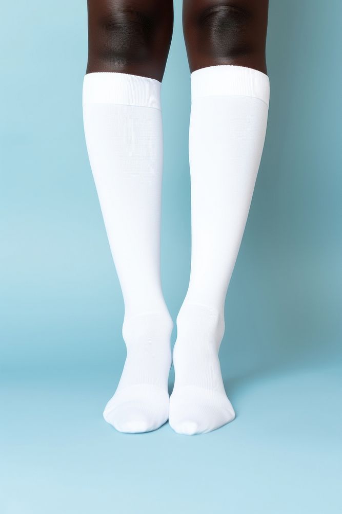 Sock white studio shot pantyhose. AI generated Image by rawpixel.