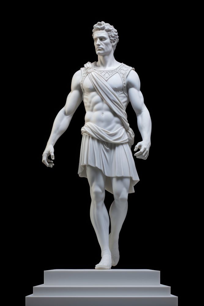Sculpture statue adult human. AI generated Image by rawpixel.