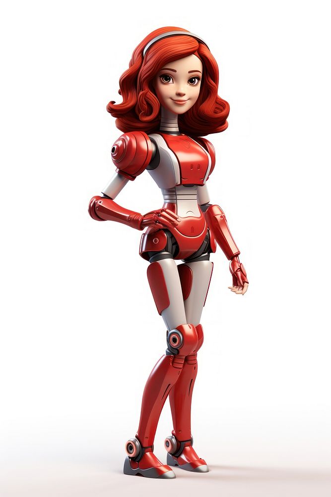 Figurine cartoon robot women. AI generated Image by rawpixel.