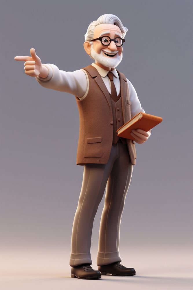 Figurine glasses adult male. AI generated Image by rawpixel.