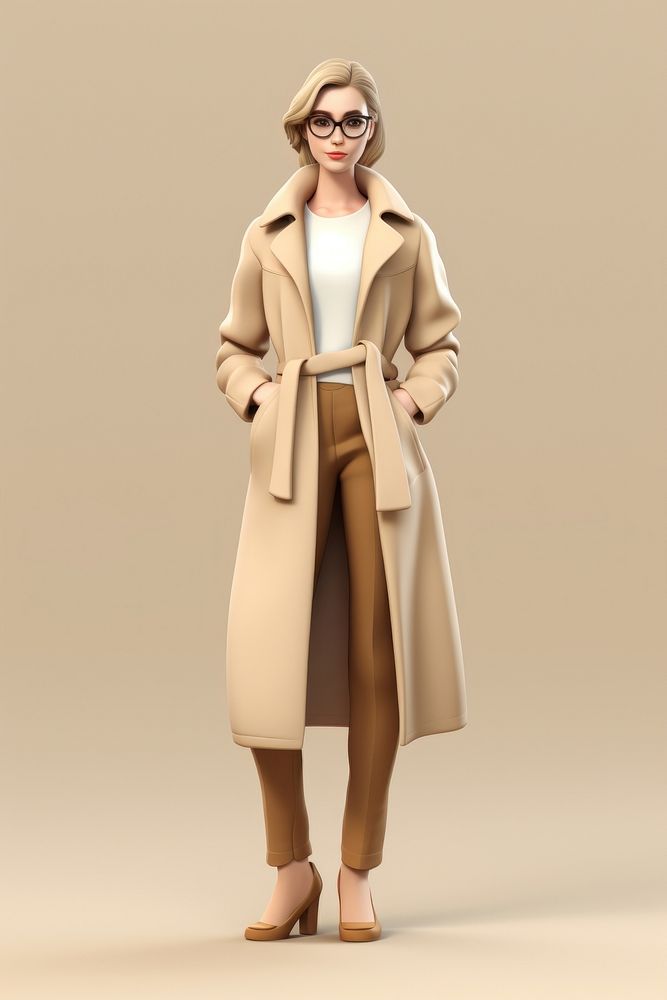 Coat overcoat cartoon outerwear. AI generated Image by rawpixel.