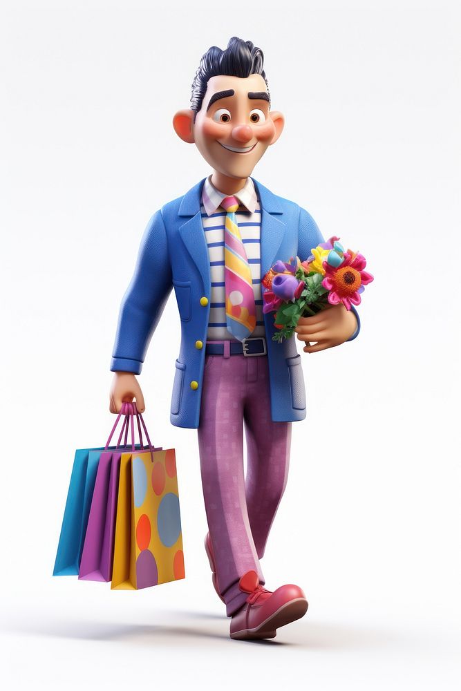 Figurine cartoon flower toy. AI generated Image by rawpixel.