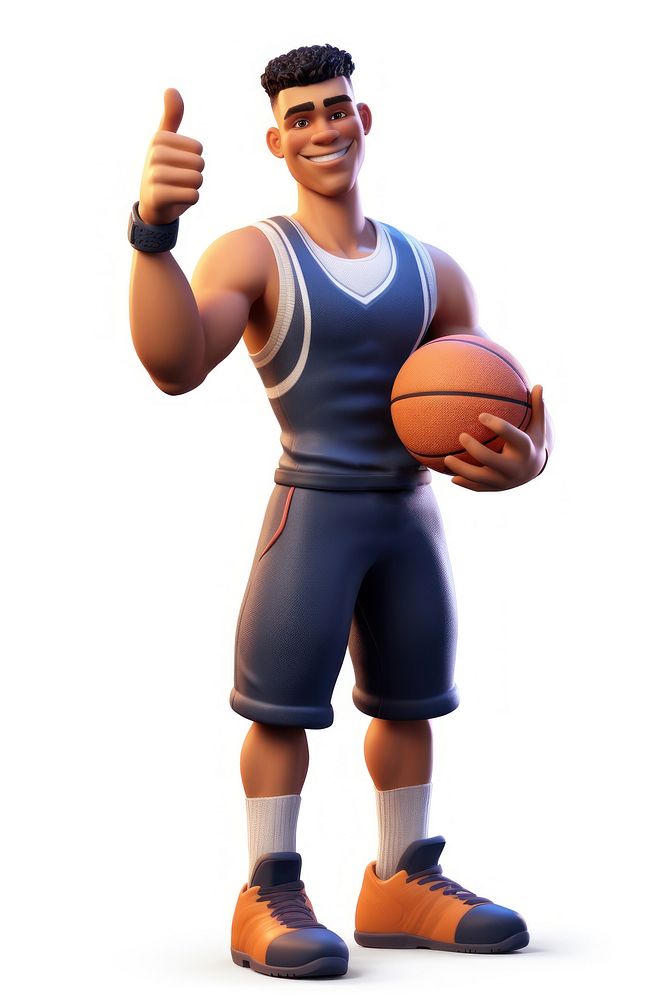 Basketball smiling cartoon sports. AI generated Image by rawpixel.
