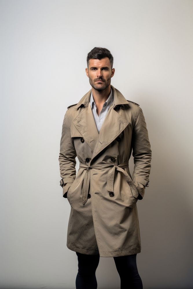 Coat overcoat adult man. AI generated Image by rawpixel.