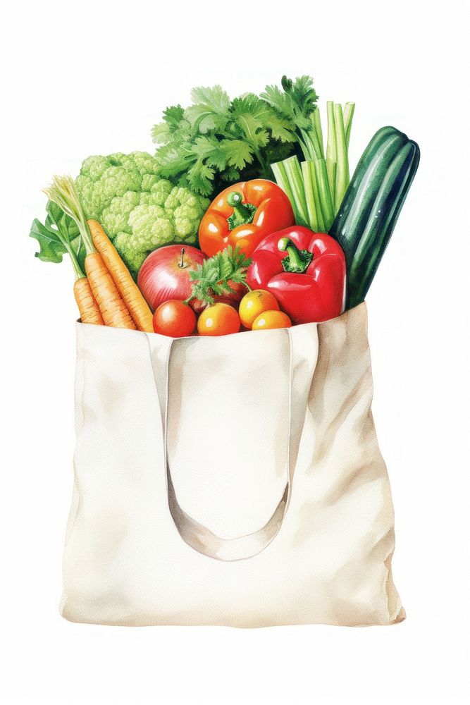 Bag vegetable market plant. AI generated Image by rawpixel.