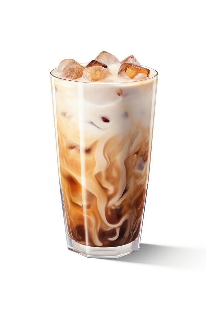 Iced cappuccino coffee drink milk cup. AI generated Image by rawpixel.