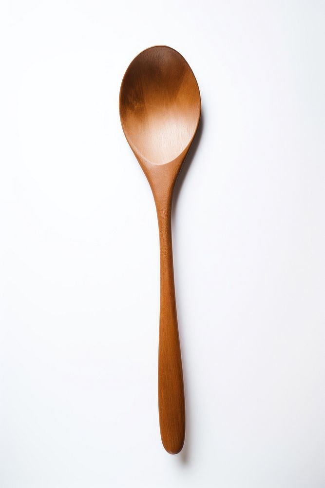 Spoon wood white background wooden spoon. AI generated Image by rawpixel.