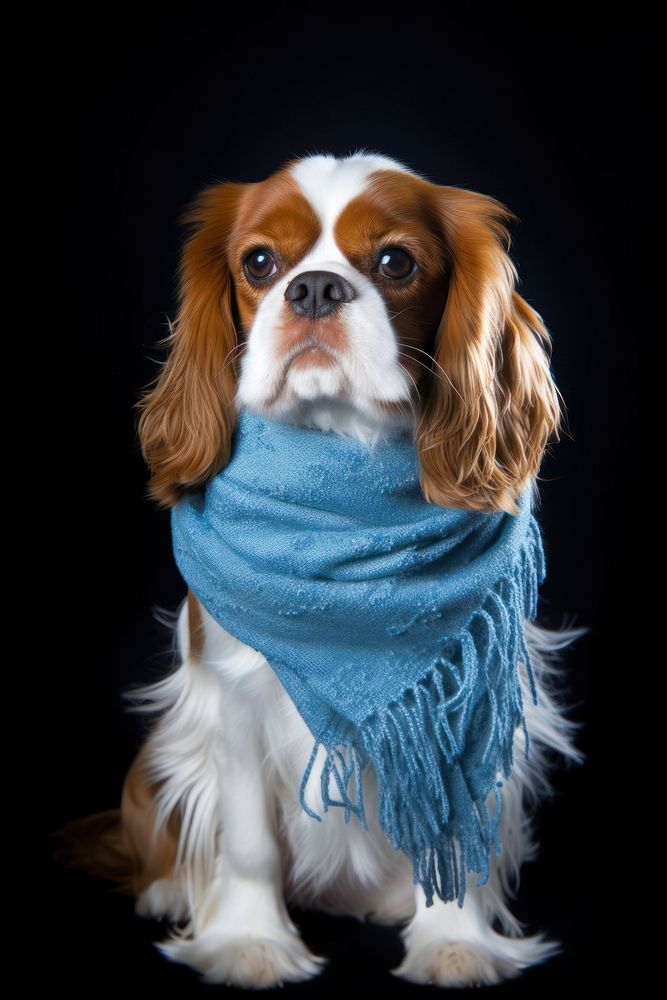 Dog portrait spaniel mammal. AI generated Image by rawpixel.