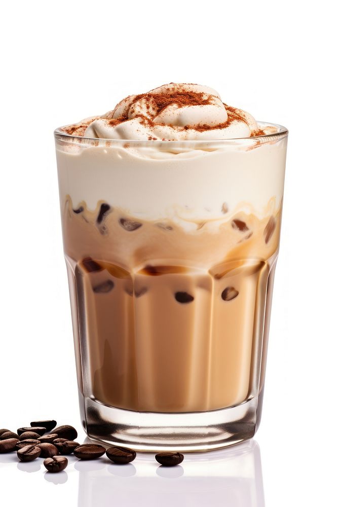 Dalgona Coffee coffee drink milk. AI generated Image by rawpixel.