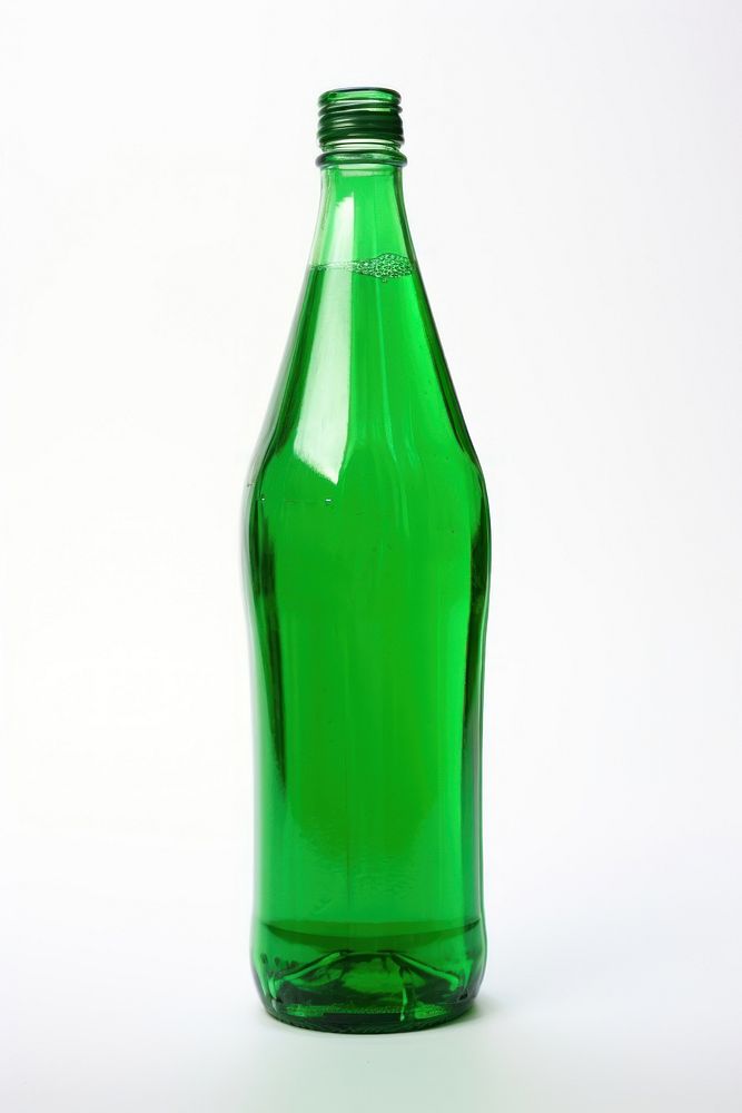Bottle drink green white background. AI generated Image by rawpixel.