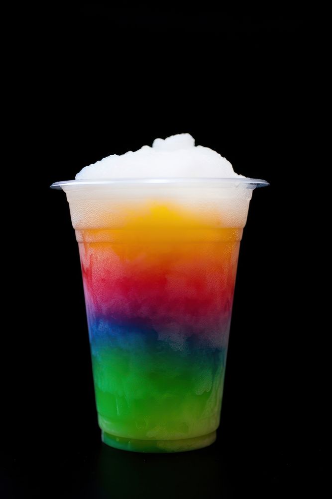 Dessert drink food black background. AI generated Image by rawpixel.