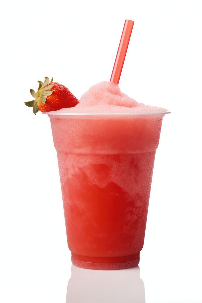 Strawberry smoothie fruit drink. AI generated Image by rawpixel.