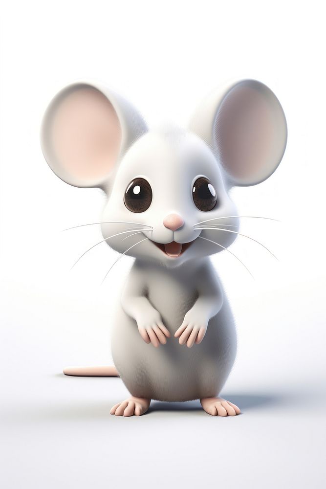 Cartoon animal rodent mammal. AI generated Image by rawpixel.