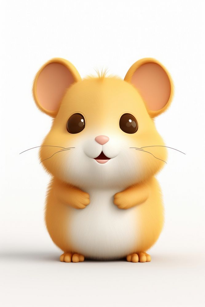 Hamster cartoon rodent animal. AI generated Image by rawpixel.