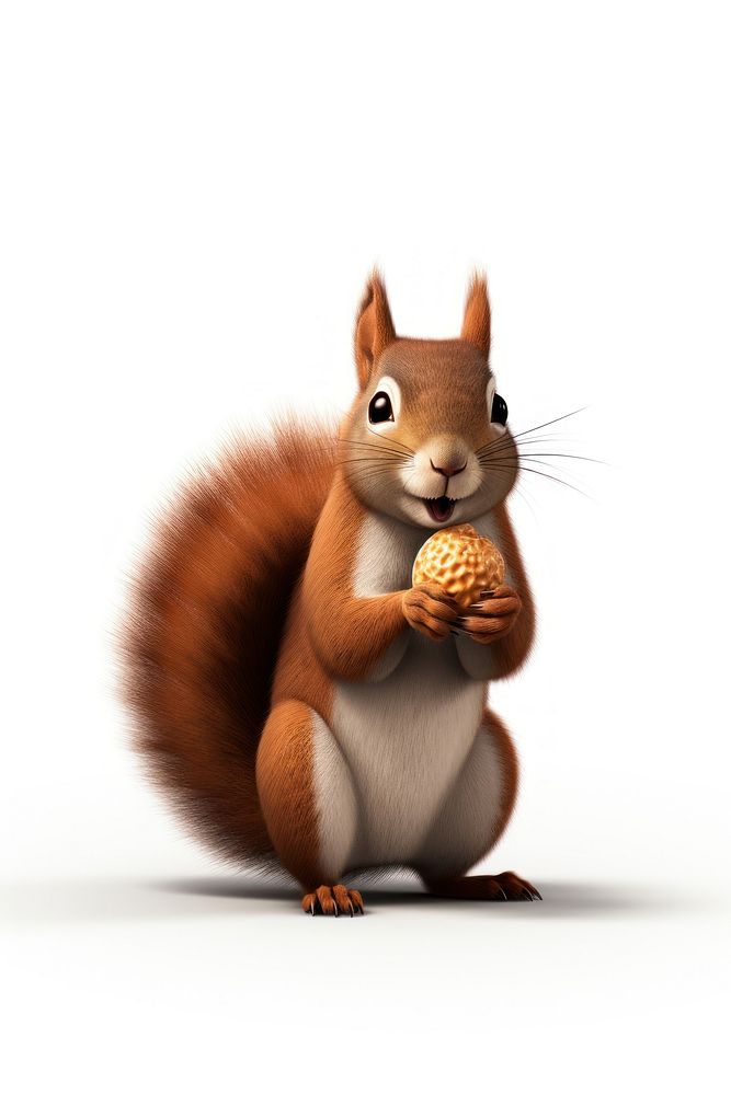 Squirrel nut cartoon rodent. AI generated Image by rawpixel.
