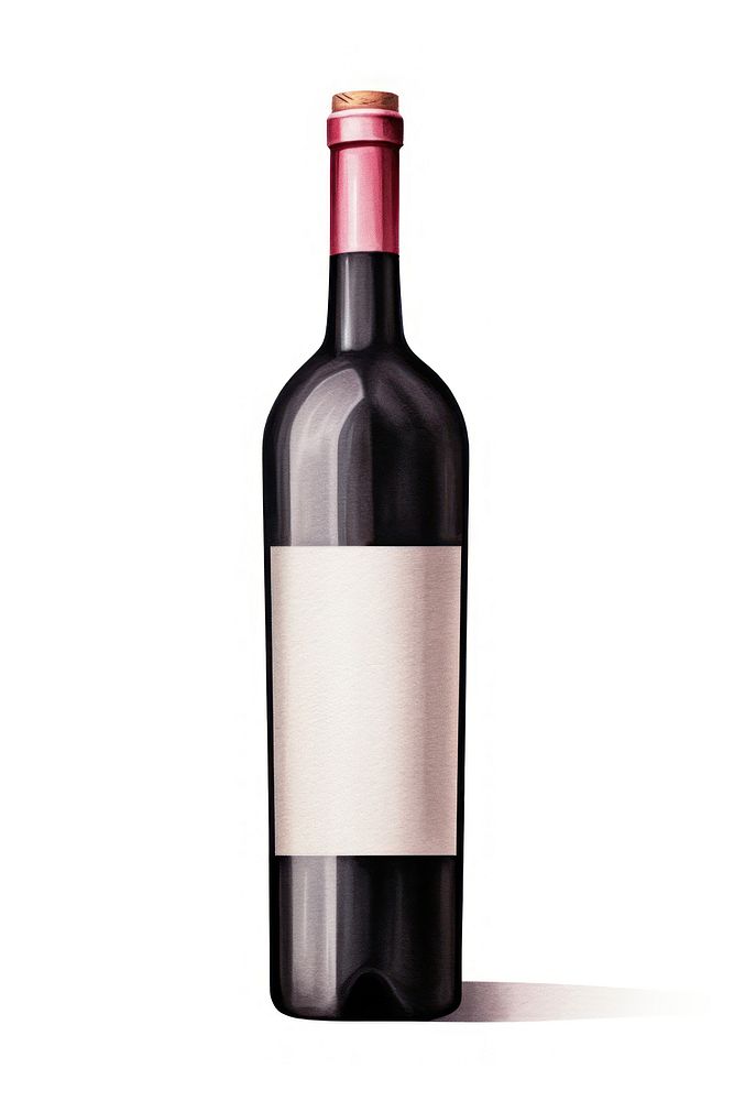 Bottle wine label drink. AI generated Image by rawpixel.