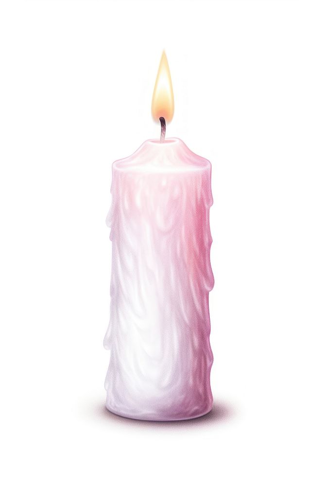 Candle white background illuminated cylinder. AI generated Image by rawpixel.