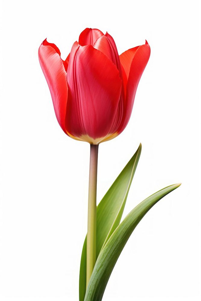 Flower tulip plant red. AI generated Image by rawpixel.