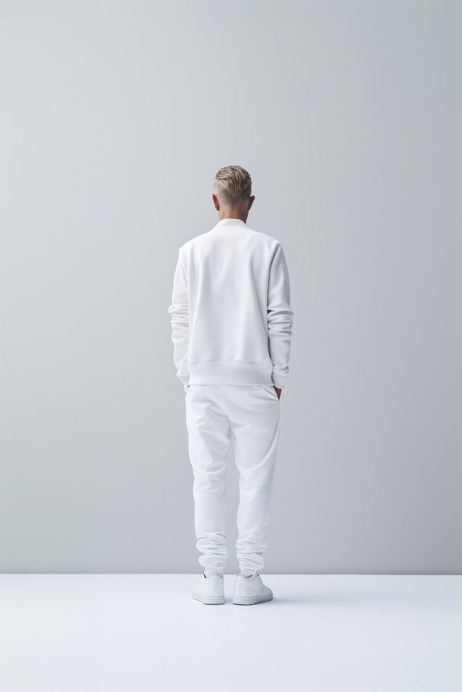Standing sleeve adult white. AI generated Image by rawpixel.