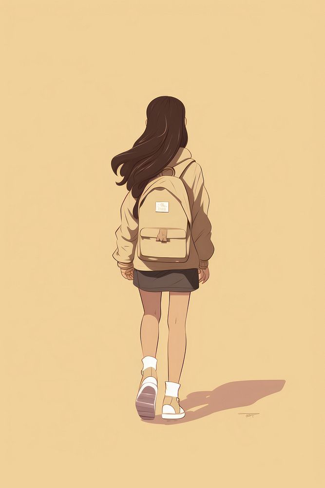Backpack drawing sketch adult