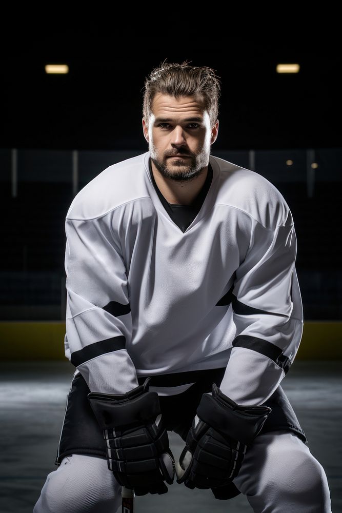 Portrait stadium sports hockey. AI generated Image by rawpixel.