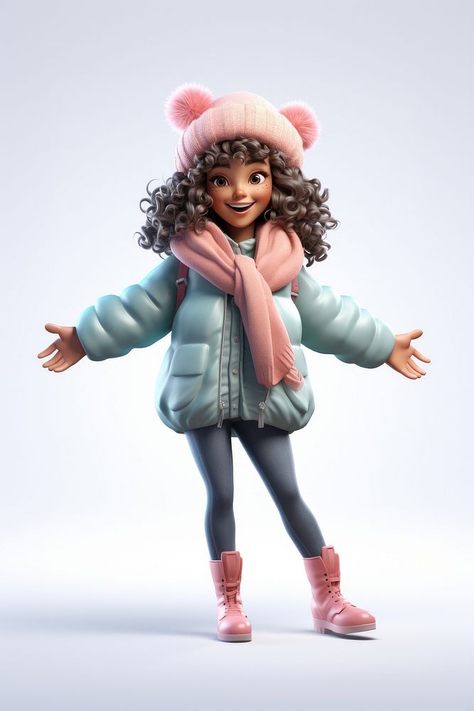 Footwear figurine winter doll. AI generated Image by rawpixel.