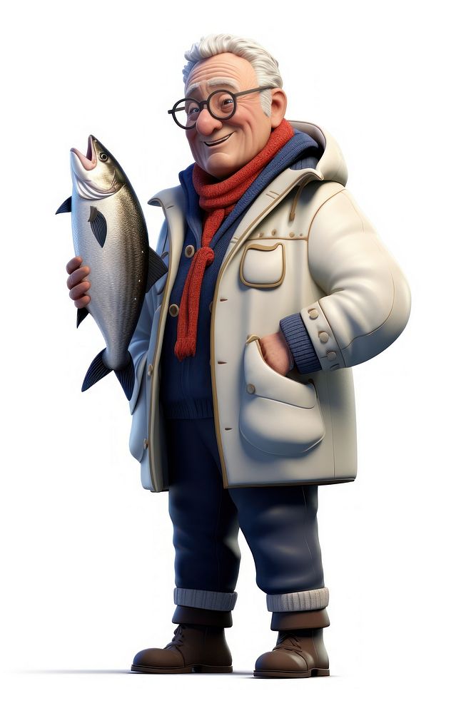 Jacket adult fish portrait. AI generated Image by rawpixel.