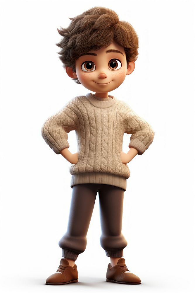 Sweater cartoon doll cute. AI generated Image by rawpixel.